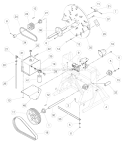DiskáAndáPulleyáAssembly Diagram and Parts List for CHF9540H 76854 Bear Cat Chipper Shredder